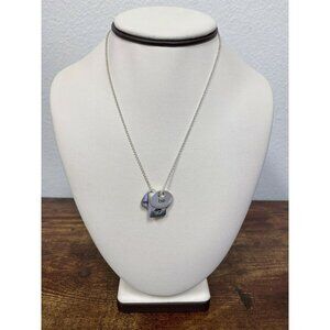 Estate Karibou Sterling Silver Meant To Be 16” Charm Pendant Necklace! 143
